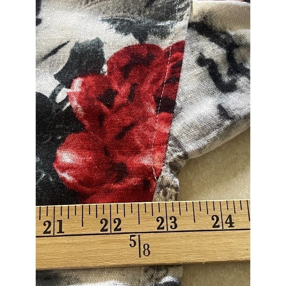 Terracotta Womens Floral Button Kimono Boho Tunic Linen Viscose Size 4 Shirt - Picture 10 of 13